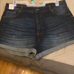 Blue jean shorts